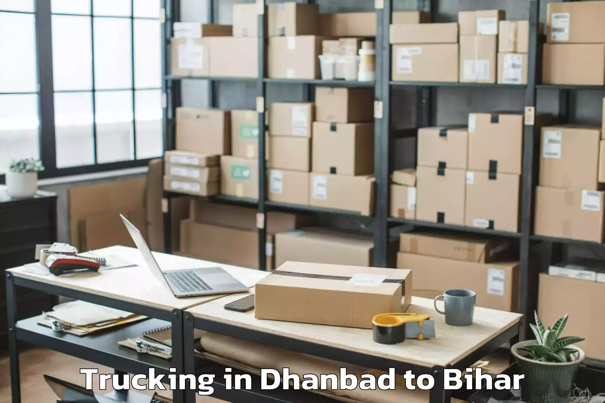 Book Dhanbad to Abhilashi University Madhepura Trucking